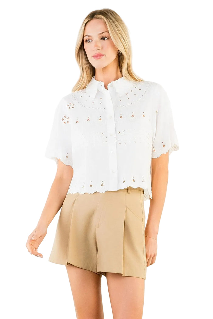 Detailed Top  (White)