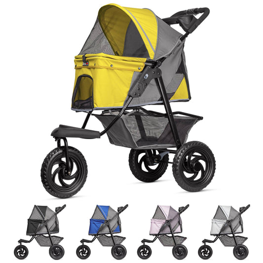 Dogline - TrailRunner Pet Stroller with 12" Mixed Terrain Rubber Tires