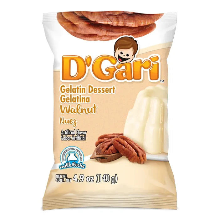 Wholesale D'Gari Gelatin Walnut Milk 4.2oz- Order now at Mexmax INC for great savings