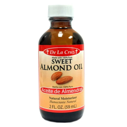 Wholesale De La Cruz Almond Oil 2oz Stock up on natural almond oil Available in bulk at Mexmax INC.