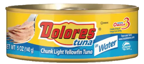 Wholesale Dolores Yellow Fin Tuna In Water 5oz Can - Mexmax INC
