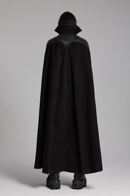 Black Vatican Spiked Cape