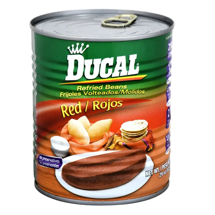 Wholesale Ducal Red Refried Beans Can- Stock up now at Mexmax INC.