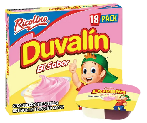 Wholesale Duvalin Fresa Vanilla (Strawberry-van) (1oz) 18ct - Authentic Mexican treat available at Mexmax INC!