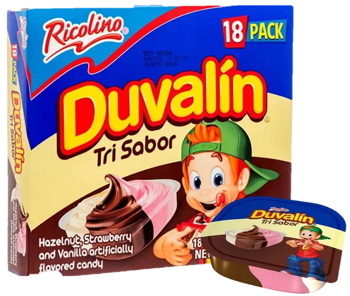 Wholesale Duvalin Tri-sabor (1oz) 18ct - Indulge in variety with Mexmax INC's bulk offerings!