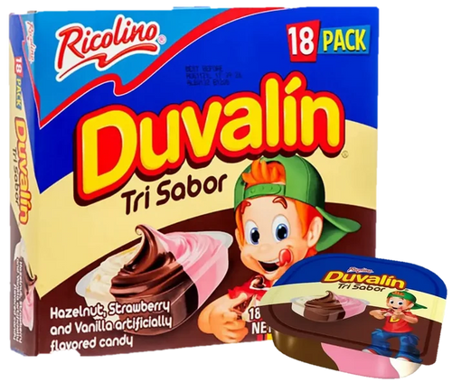 Wholesale Duvalin Tri-sabor (1oz) 18ct - Indulge in variety with Mexmax INC's bulk offerings!