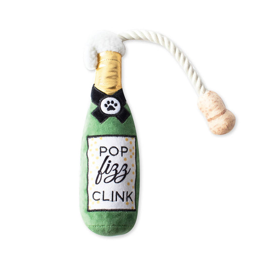 Fringe Studio Pop Fizz Clink Plush Dog Toy