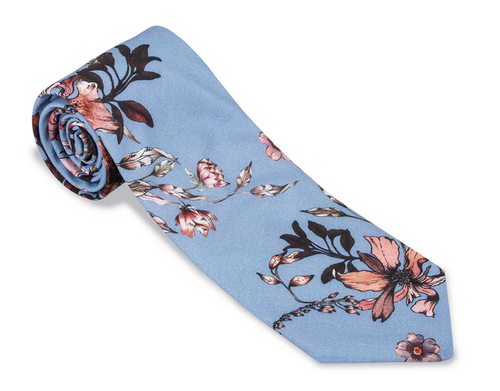Flower Tie (Blue)