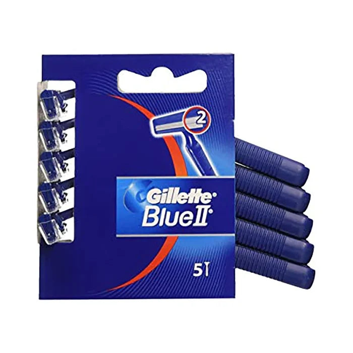Wholesale Gillette Razor Blue II 5ct - Bulk Shaving Essentials