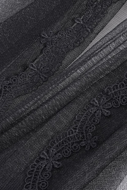 Black Mast Ruffle Flared Pants