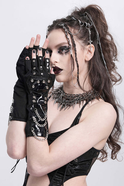 90s Grunge Goth Fingerless Gloves