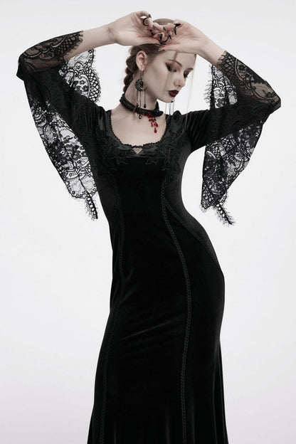 Bride of Night Embroidered Dress