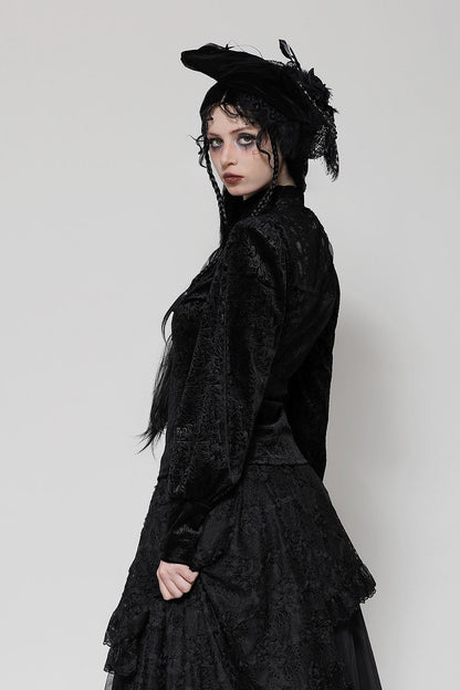 Blessed Be Victorian Goth Turtleneck Top