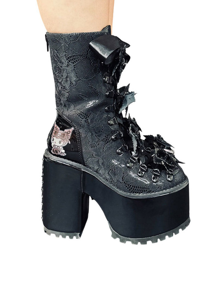 Absinthe Kuromi Platform Boots