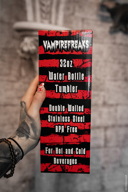 Bat Blood Snack Time 32 Oz Water Bottle