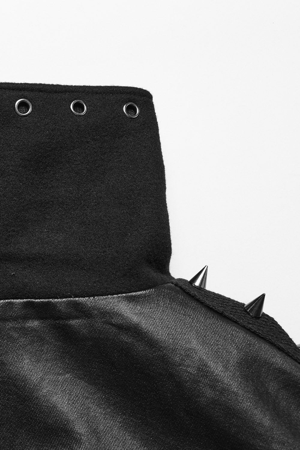 Black Vatican Spiked Cape