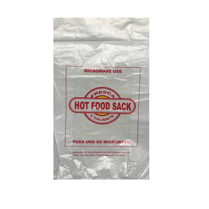 Wholesale Hot Food Bag #12 Hi-Density Plastic- Mexmax INC Ideal for Takeout
