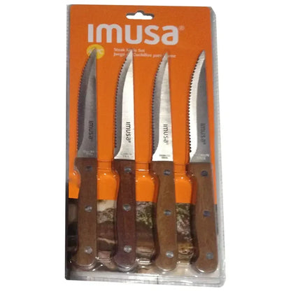 Wholesale Imusa 4pc Steak Knife Set- Quality knives for your dining needs Get them at Mexmax INC.