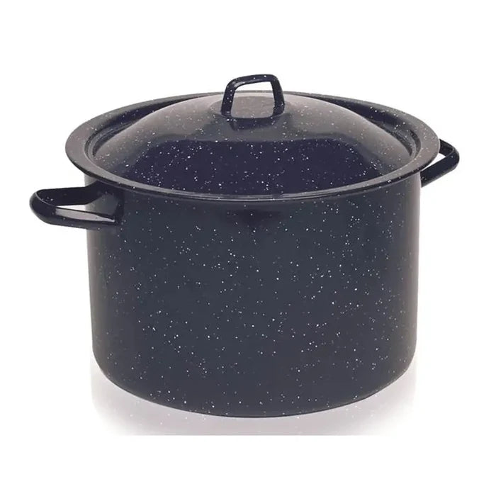 Wholesale Blue Enamel Imusa Stockpot 12qt - Mexmax INC, your source for quality kitchenware.