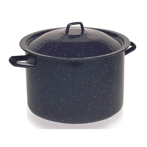 Wholesale Blue Enamel Imusa Stockpot 12qt - Mexmax INC, your source for quality kitchenware.