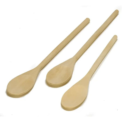 Imusa Wood Spoon Set, Cucharas De Madera 3 pc - Case - 12 Units