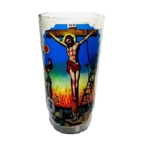 Explore Mexmax INC's Wholesale Candle Justo Juez (White, Large Cup) - Your source for Mexican groceries.