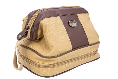 Khaki Canvas Shave Kit (UGA)