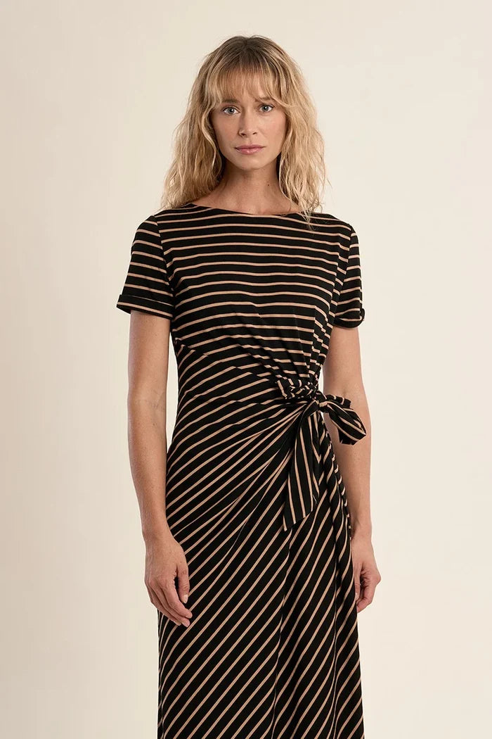 Knited Dress (Beige/Black)