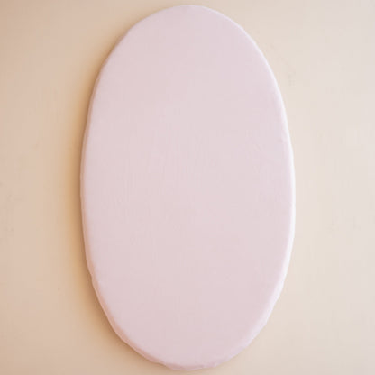 Oval Bassinet Sheet in Blush