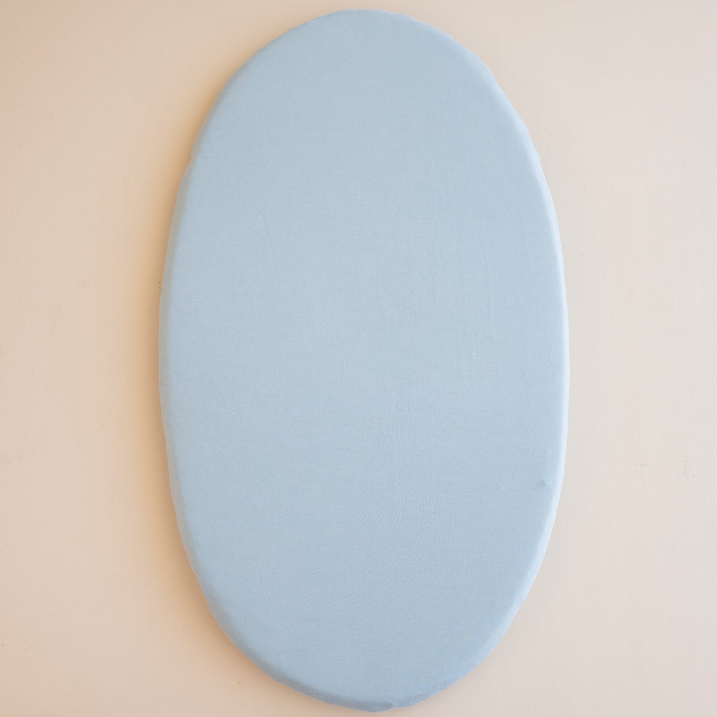 Oval Bassinet Sheet in Fog