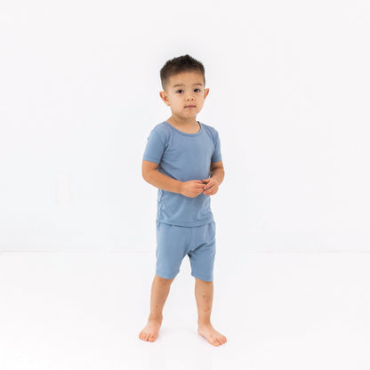Short Sleeve Pajamas in Slate