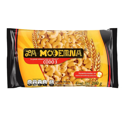 Wholesale La Moderna Large Elbows Pasta 7oz- Authentic Mexican Groceries at Mexmax INC