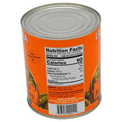 Wholesale La Morena Whole Jalapeno 28.2oz - Spicy goodness in bulk for your Mexican dishes.