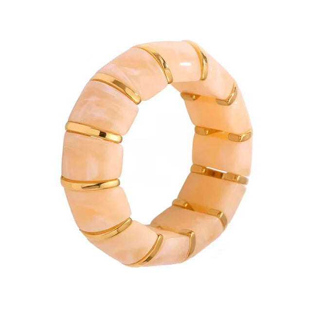 Lacey Stretchy Bracelet (Tan)