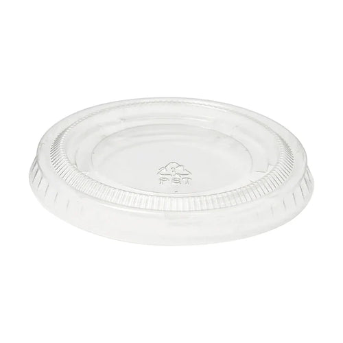 Wholesale Clear 2 oz Portion Cup Lids- Mexmax INC offers bulk quantities.