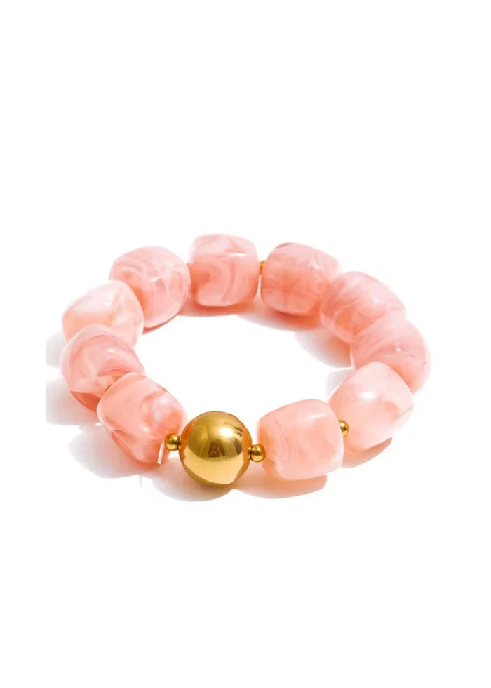 Martha Stretchy Bracelet (Pink)