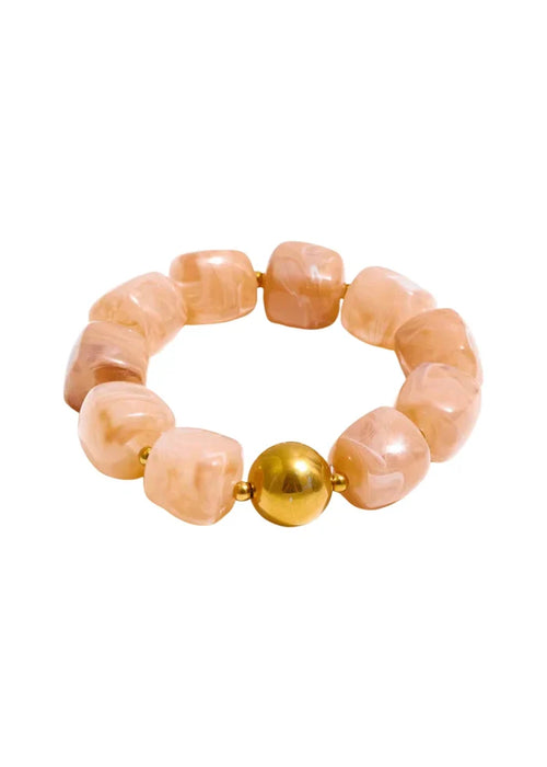 Martha Stretchy Bracelet (Tan)