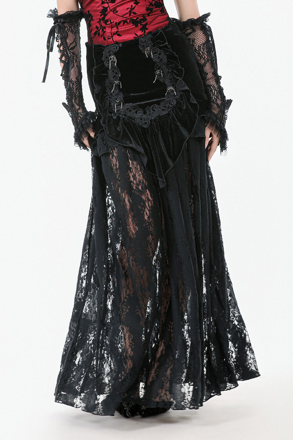 Château Noire Lace Maxi Skirt