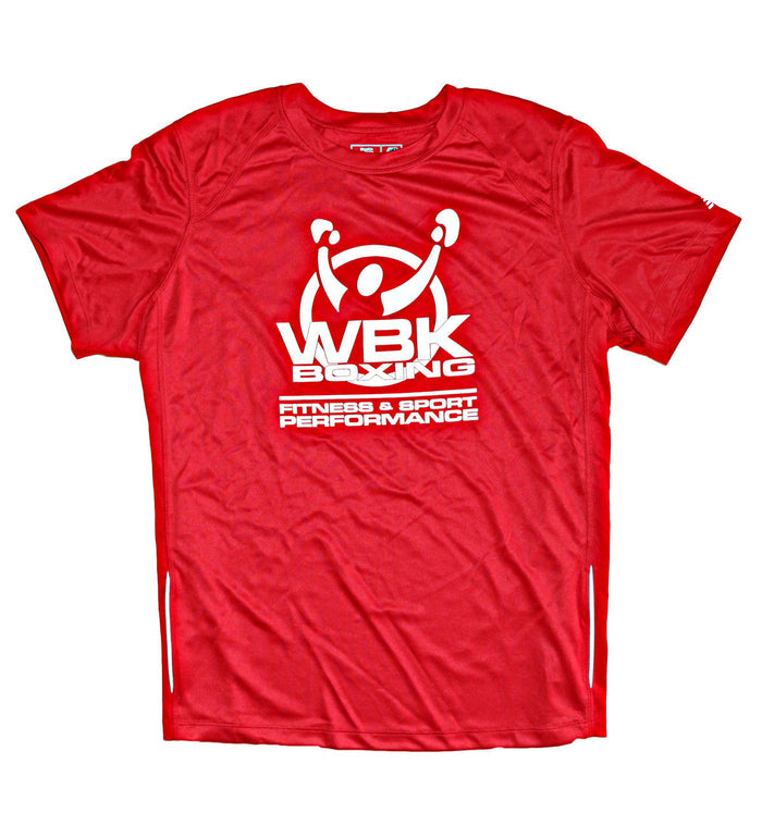 Men's polyester wicking & antimicrobial Tee, red