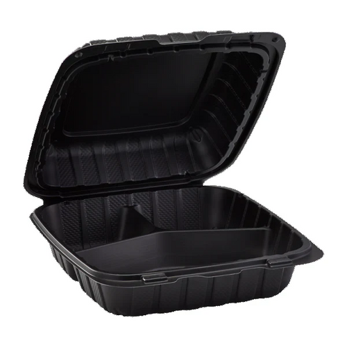 Wholesale Mineral Container Three Compartment Black- Mexmax INC Modern Mexican Grocery Supplies.