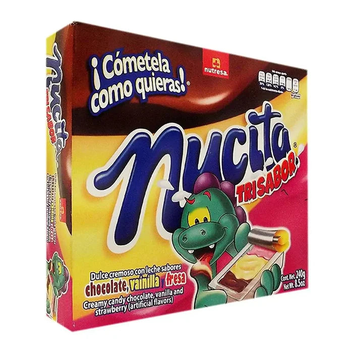 Wholesale Nucita Trisabor 16ct 8.5 oz - Vanilla, Strawberry, Chocolate Delights