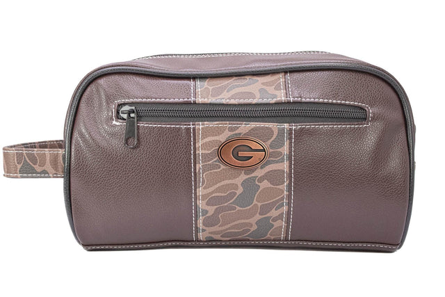 Old School Brown Camo Toiletry Bag (UGA)
