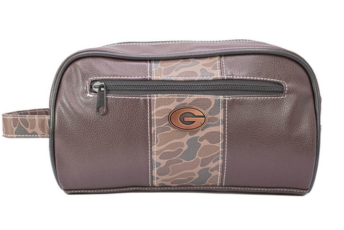 Old School Brown Camo Toiletry Bag (UGA)
