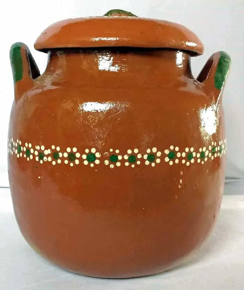 Wholesale Olla Frijolera De Barro 4lt- Traditional Mexican cookware at Mexmax INC.
