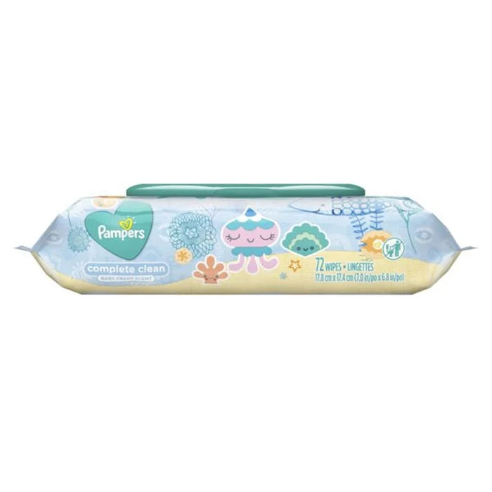 Wholesale PAMPERS Baby Wipes Fresh Tub 72ct - Get bulk savings at Mexmax INC.