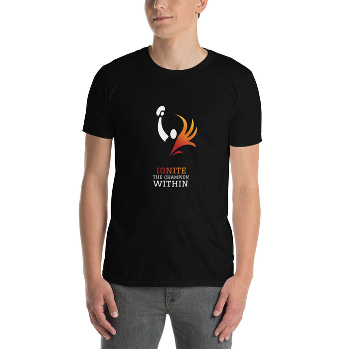 PB ACADEMY >> IGNITE THE CHAMPION WITHIN >>BLACK UNISEX T-SHIRT