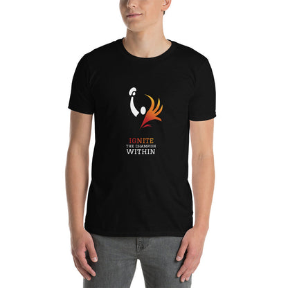 PB ACADEMY >> IGNITE THE CHAMPION WITHIN >>BLACK UNISEX T-SHIRT