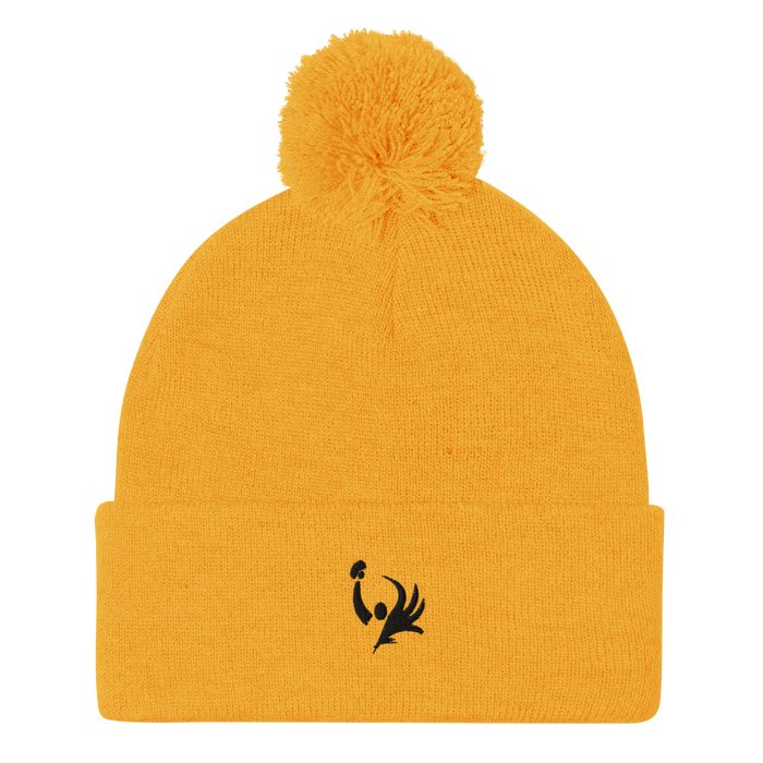 PB ACADEMY >> Orange/Gold Toque with Pom-Pom