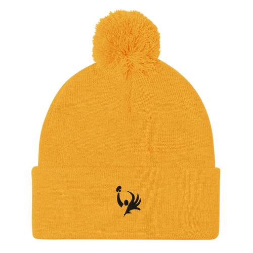PB ACADEMY >> Orange/Gold Toque with Pom-Pom