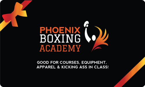 PHOENIX BOXING E-GIFT CARDS >> $25.00 - $1000.00